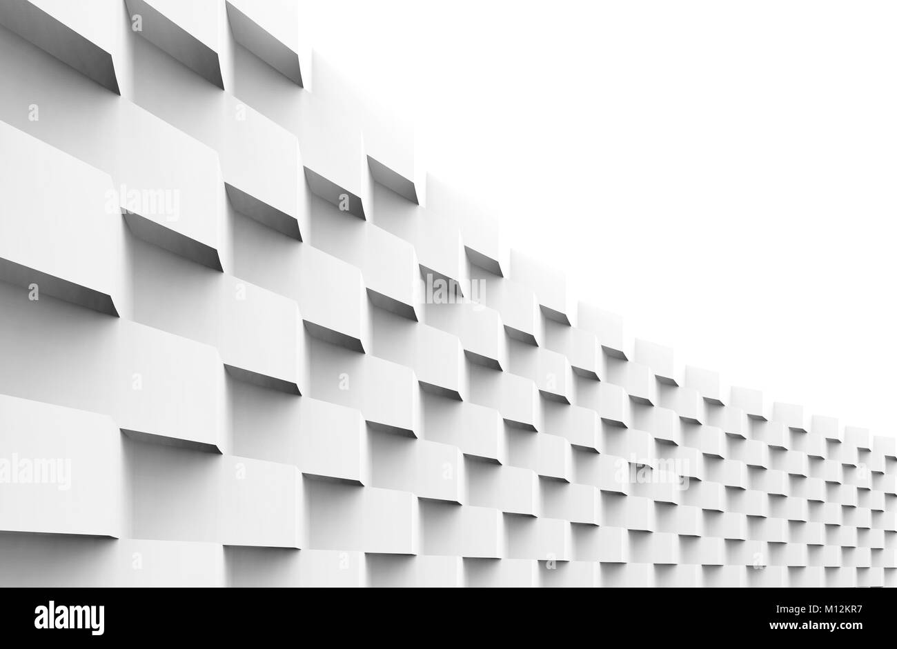 Geometric 3d render background, rectangle pattern construction for ...