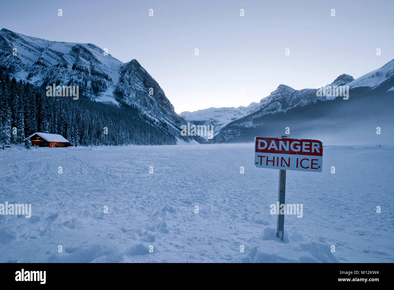 Lake Louise in winter Stock Photo - Alamy