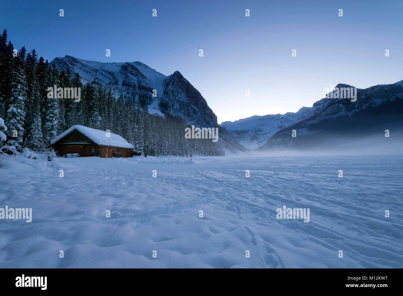Lake Louise In Winter Stock Photo Alamy lake-louise-in-winter-stock-photo-alamy