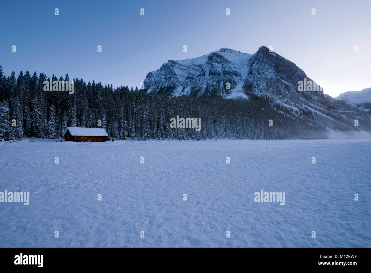 Lake Louise in winter Stock Photo - Alamy