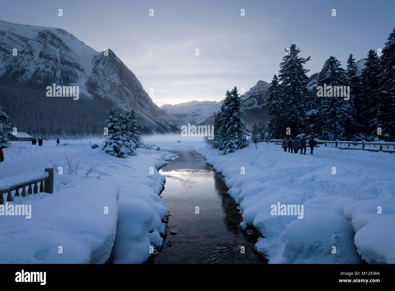 Lake Louise In Winter Stock Photo Alamy lake-louise-in-winter-stock-photo-alamy