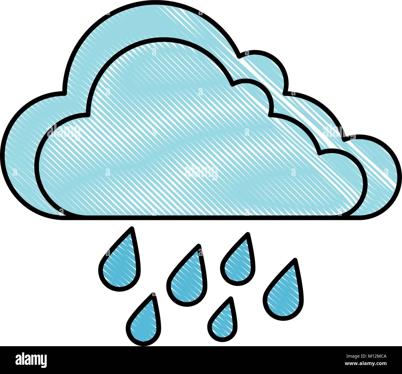 weather cloud rainy icon vector illustration design Stock Vector Image ...