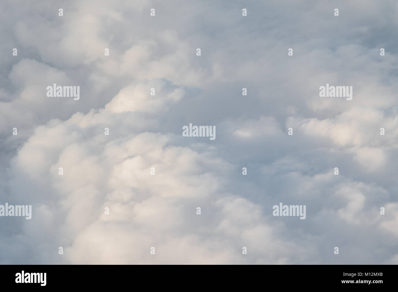 A fluffy blanket of clouds as seen from above Stock Photo Alamy