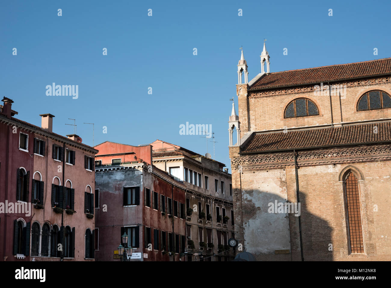 Campo San Stefano, San Marco, Venice, Italy. Stock Photo