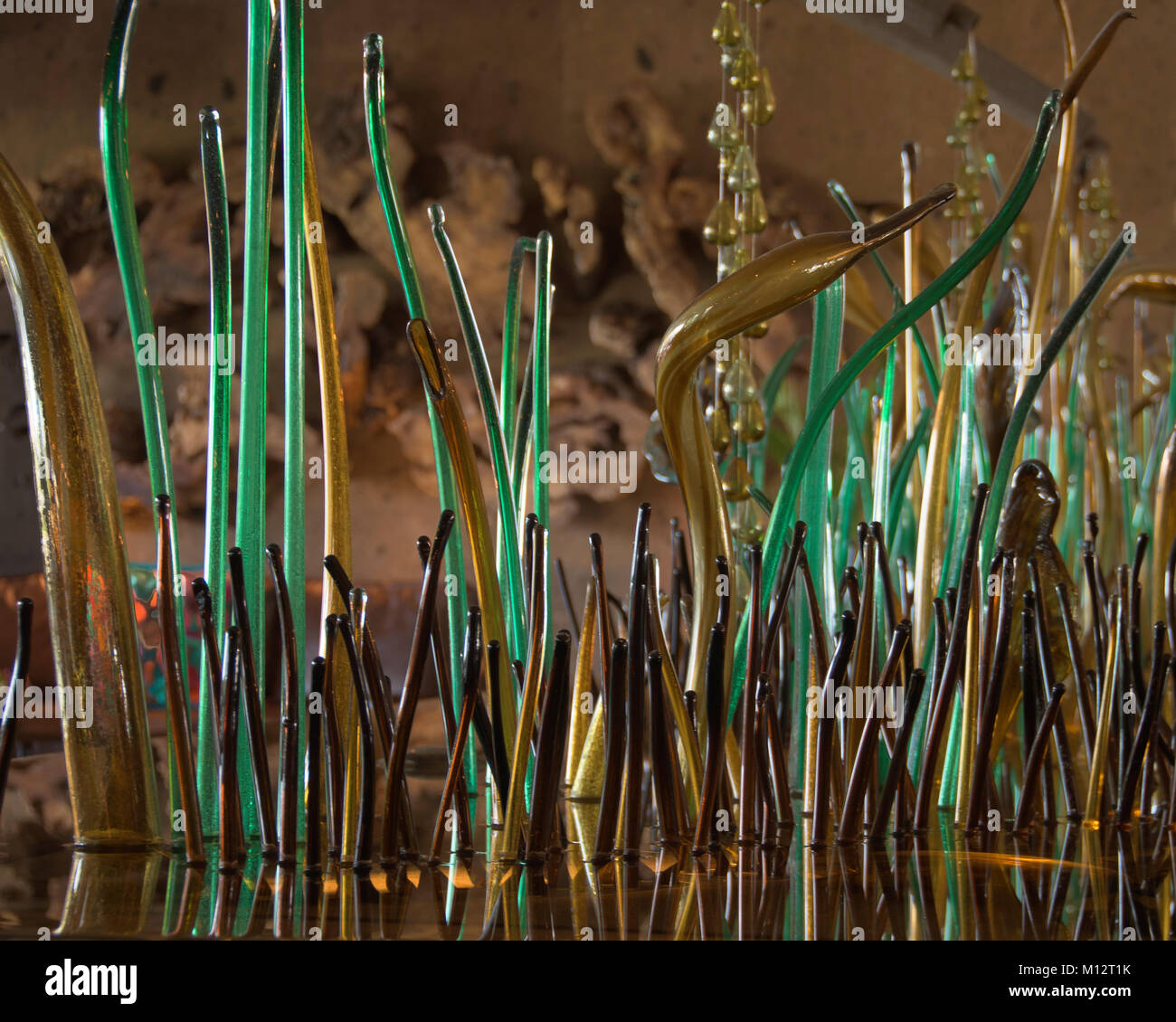 Glass sculpture in lobby of Grand Residences Riviera Cancun, Riviera