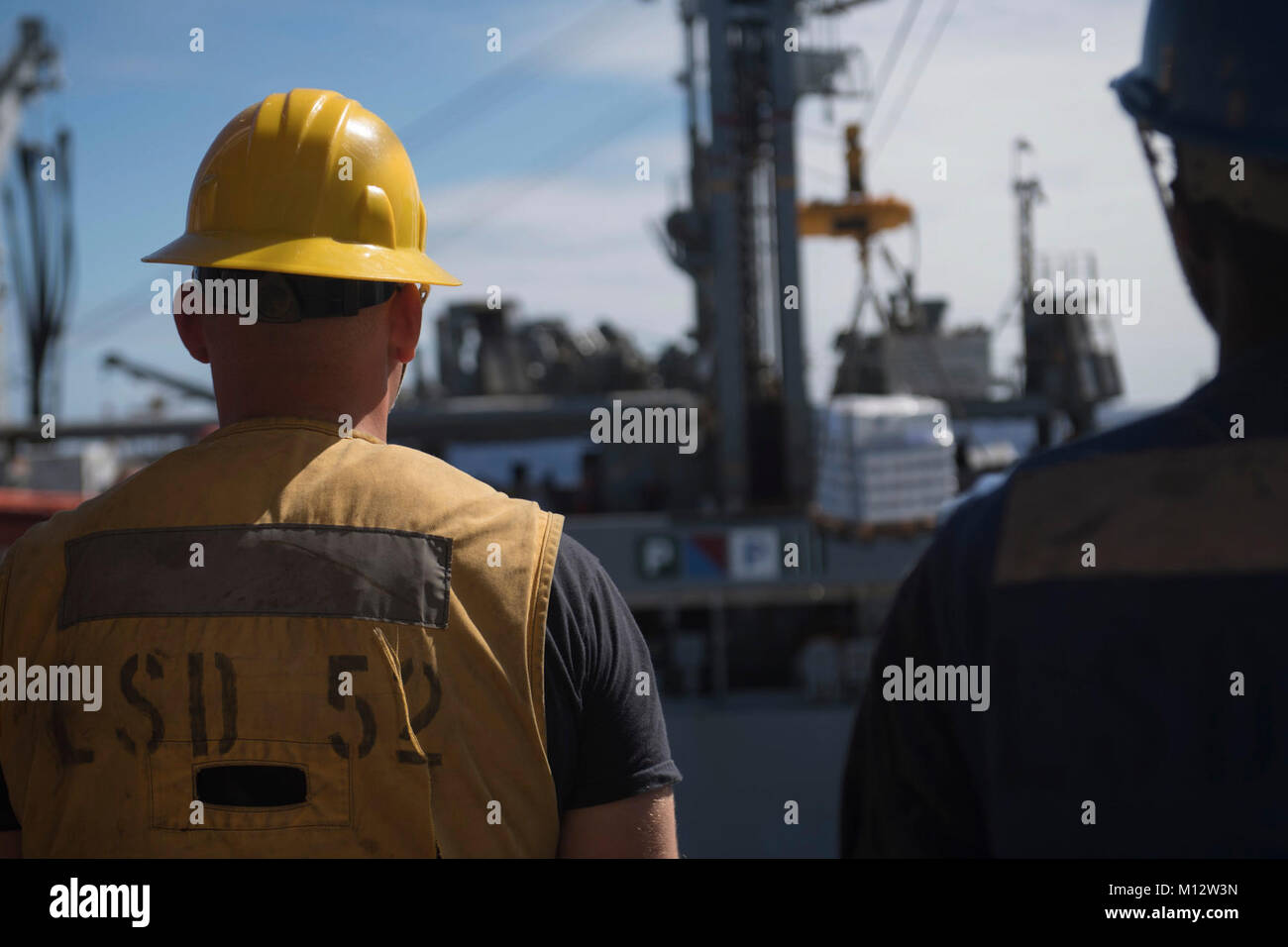 PACIFIC OCEAN (JAN. 11, 2018) Boatswain’s Mate 2nd Class Quinton Pantaloukas, a native of