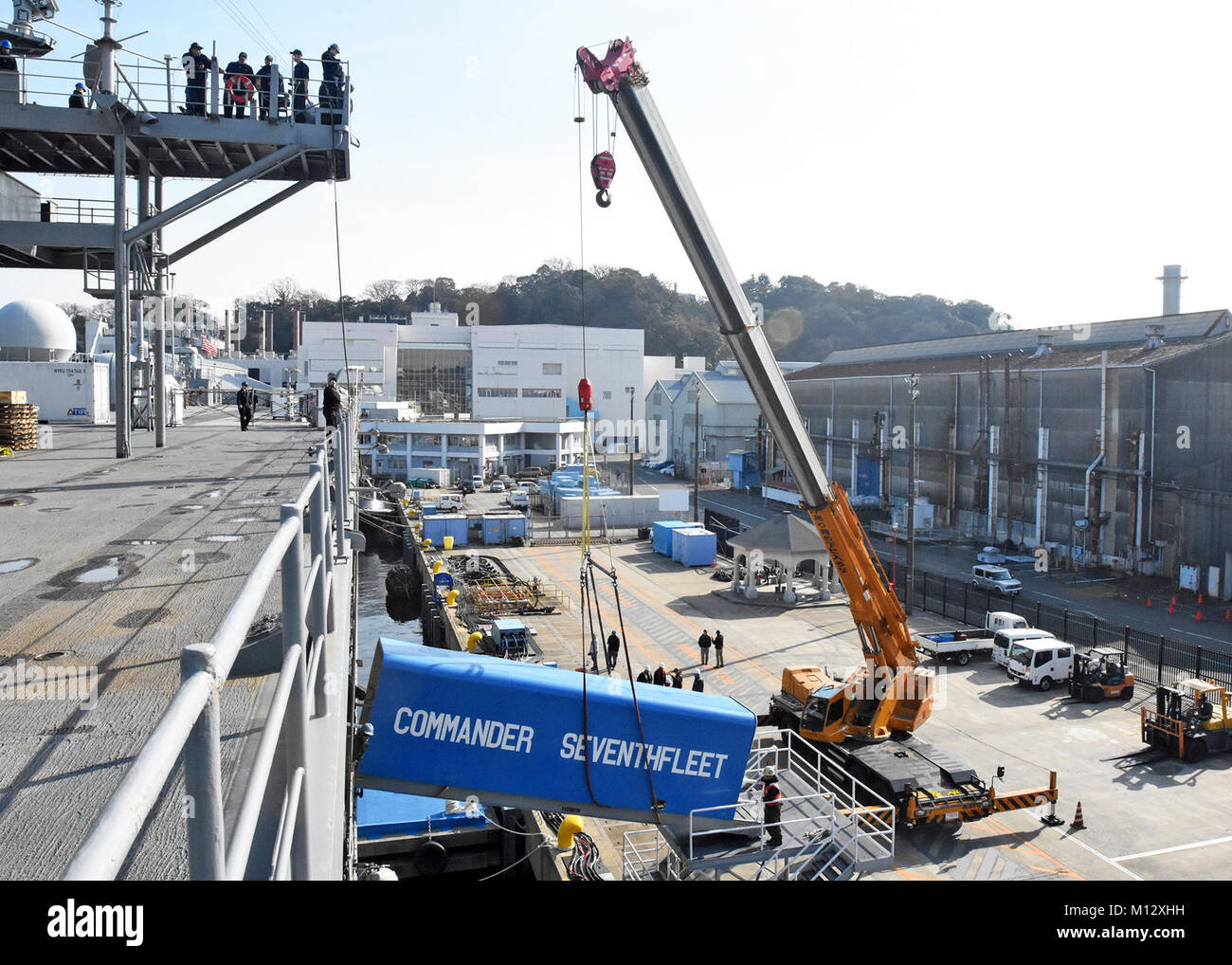 YOKOSUKA, Japan (Jan. 21, 2018) The U.S. 7th Fleet flagship USS Blue