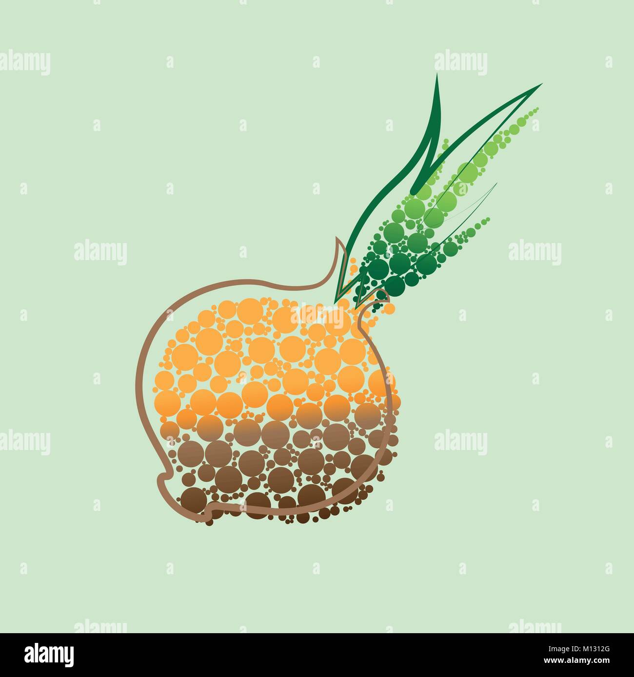 Salad onion vector vectors hi-res stock photography and images - Alamy