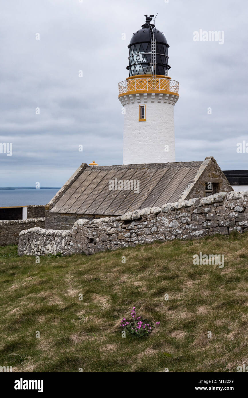 Dunnet Head lighthouse near Thurso, Caithness, Scotland. UK. Stock Photo