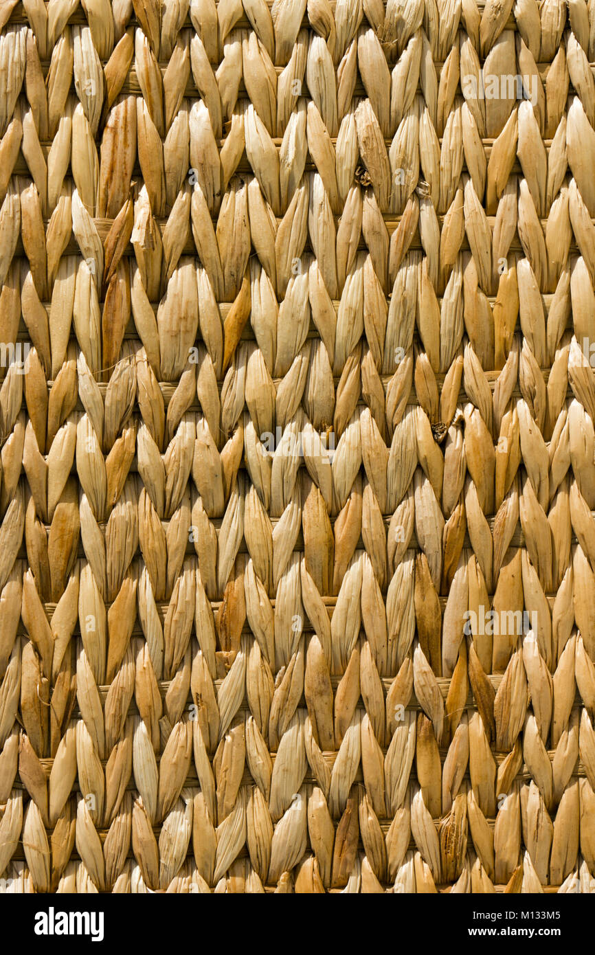 Woven rafia basket texture full frame background Stock Photo - Alamy