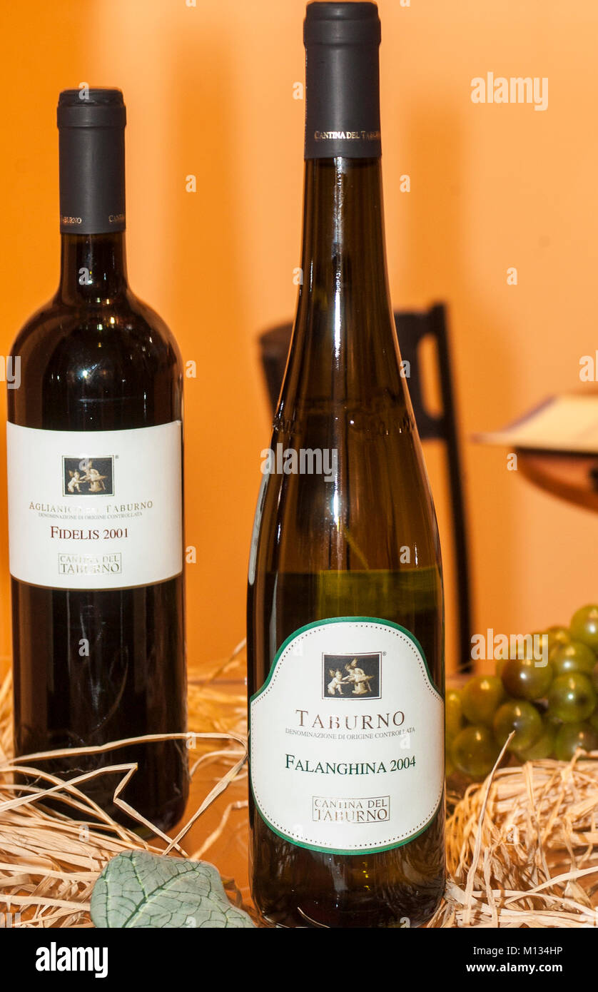 Italy Campania Benevento Wine Falanghina Taburno Stock Photo