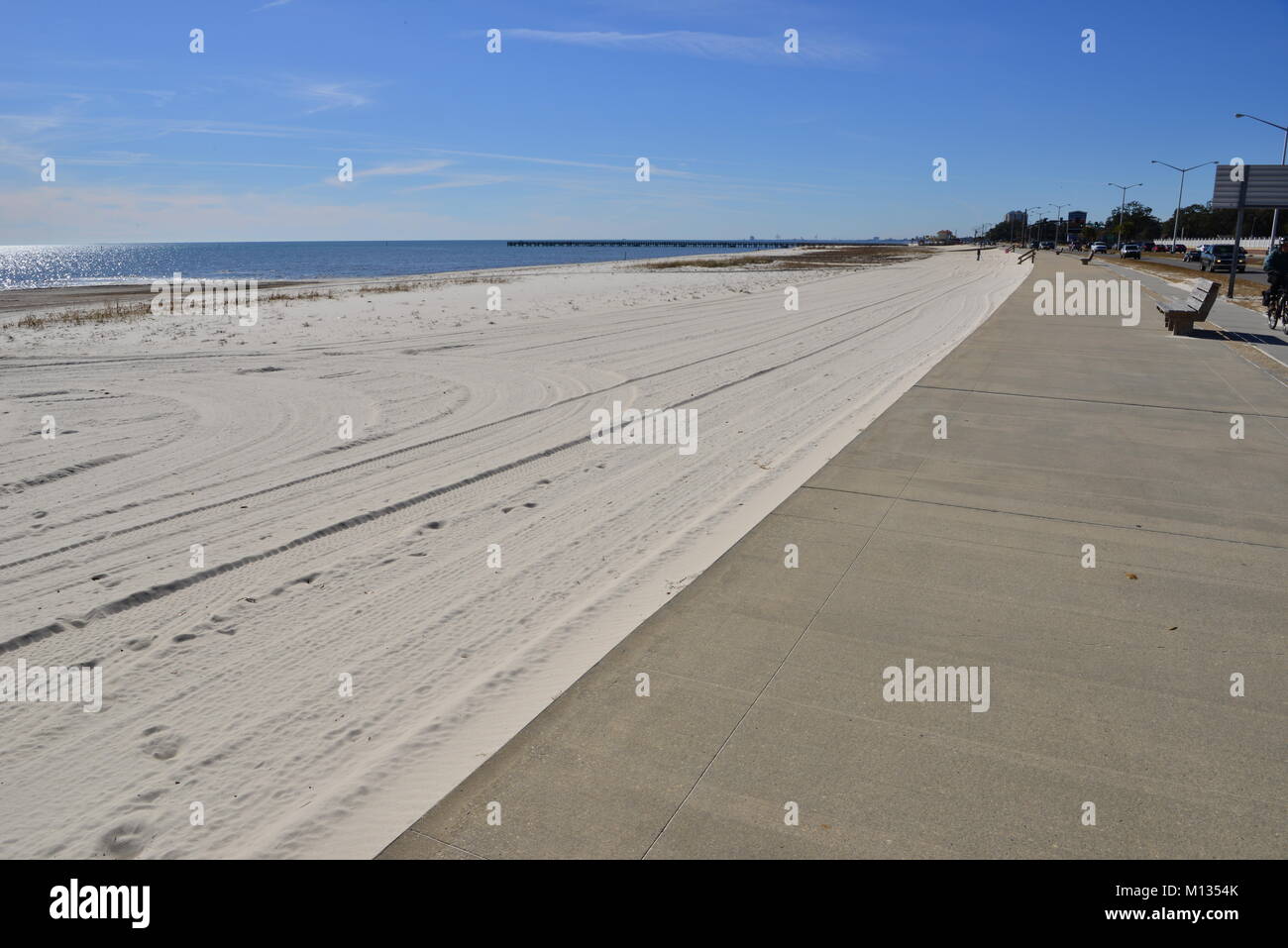 Beach at Biloxi Mississippi, America Stock Photo Alamy