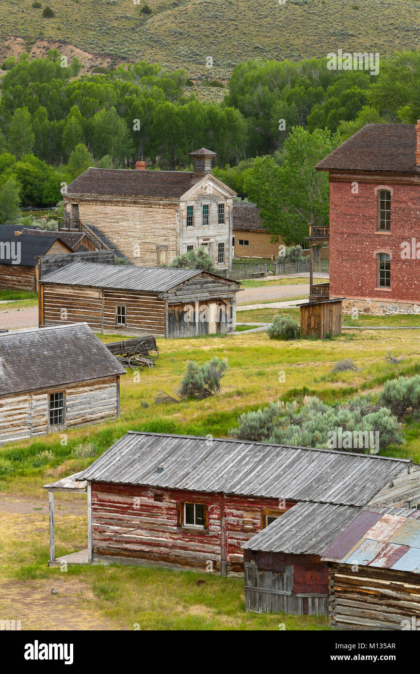 An overview of the ghost town of Bannack, Montana Stock Photo Alamy