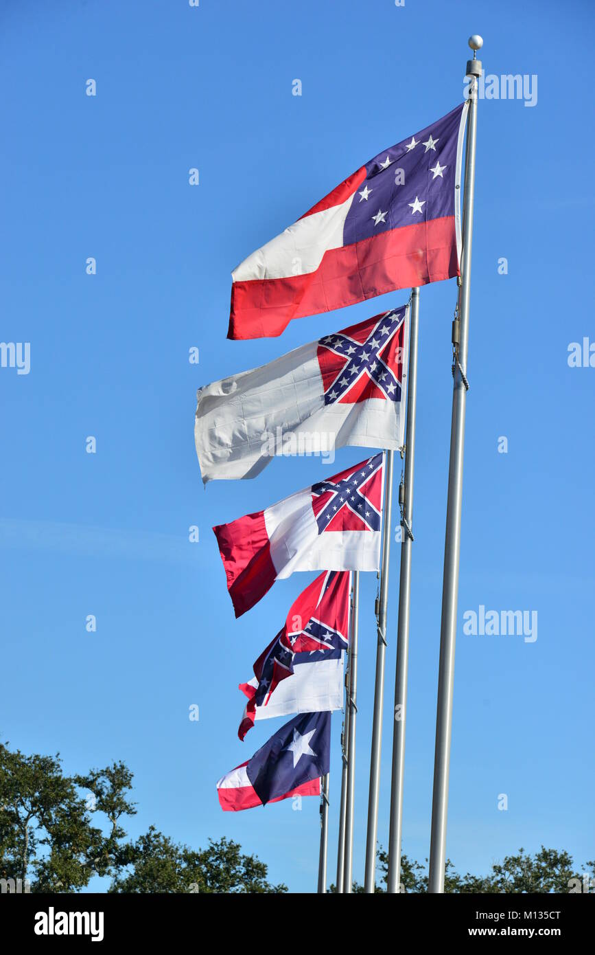 Flags of the Confederate states used during the American Civil war