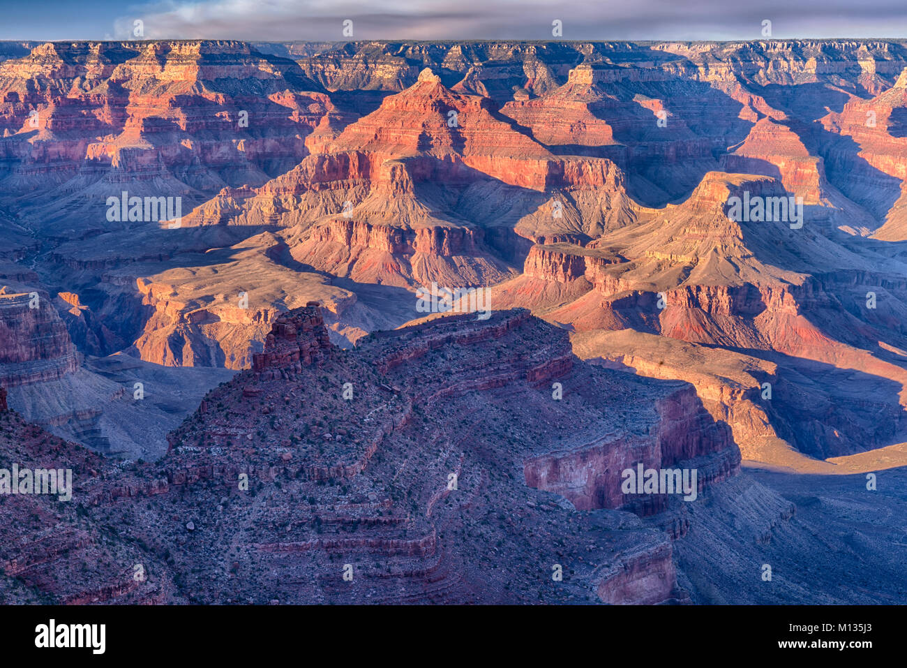 Scenic View of the Grand Canyon, Arizona from the South Rim Stock Photo