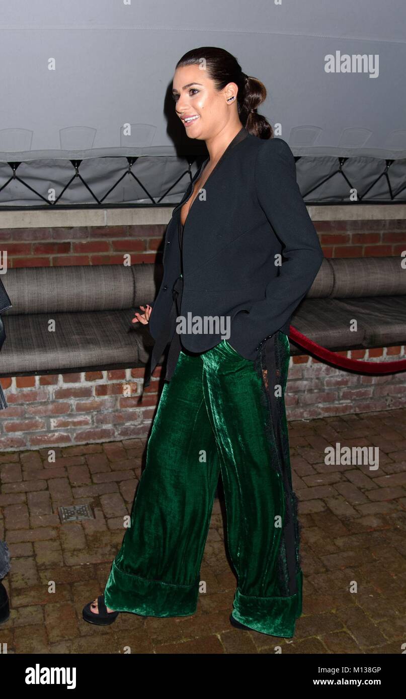 New York, NY, USA. 25th Jan, 2018. Lea Michele in attendance for Delta ...