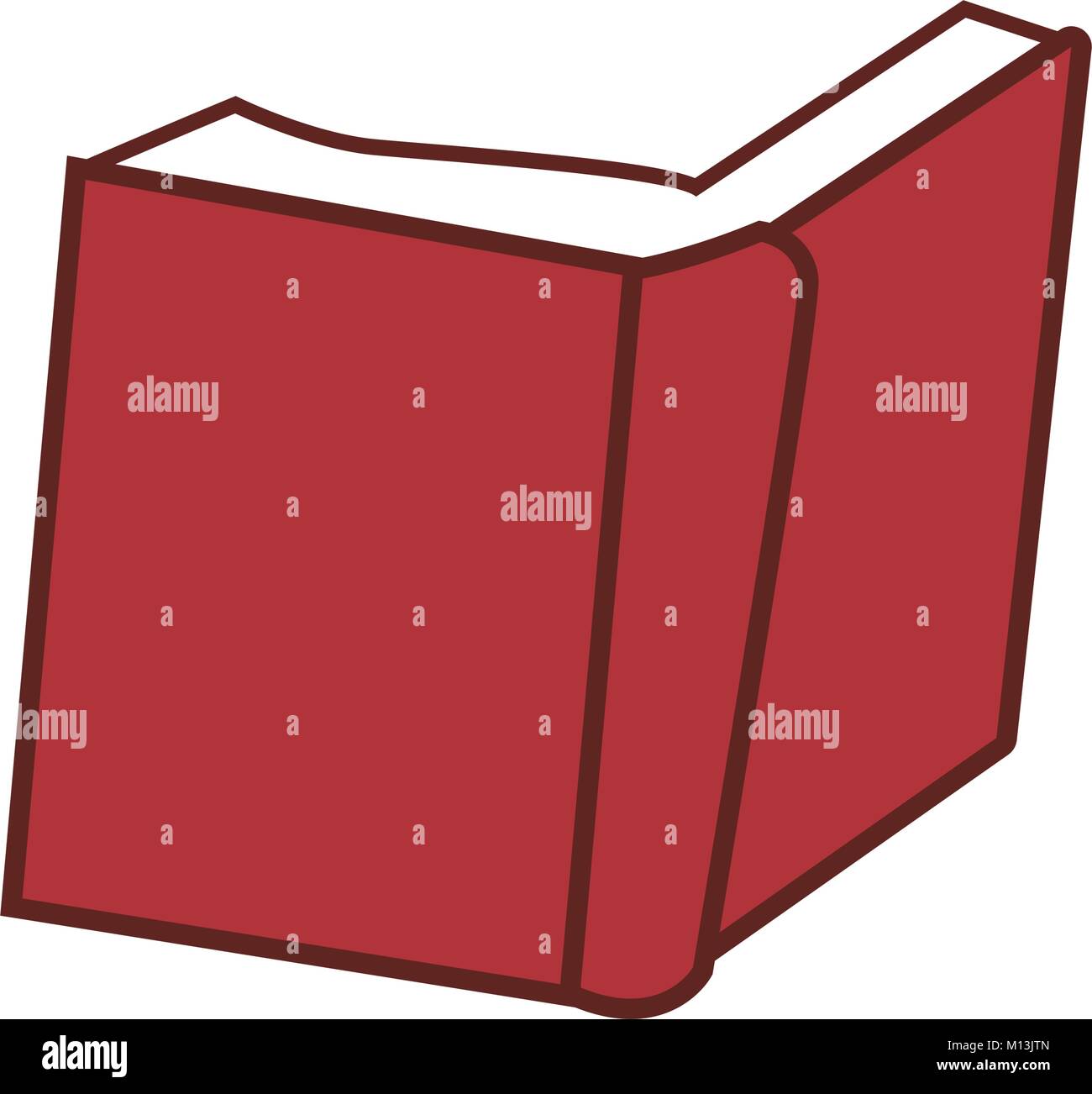 Book open isolated Stock Vector Image & Art - Alamy