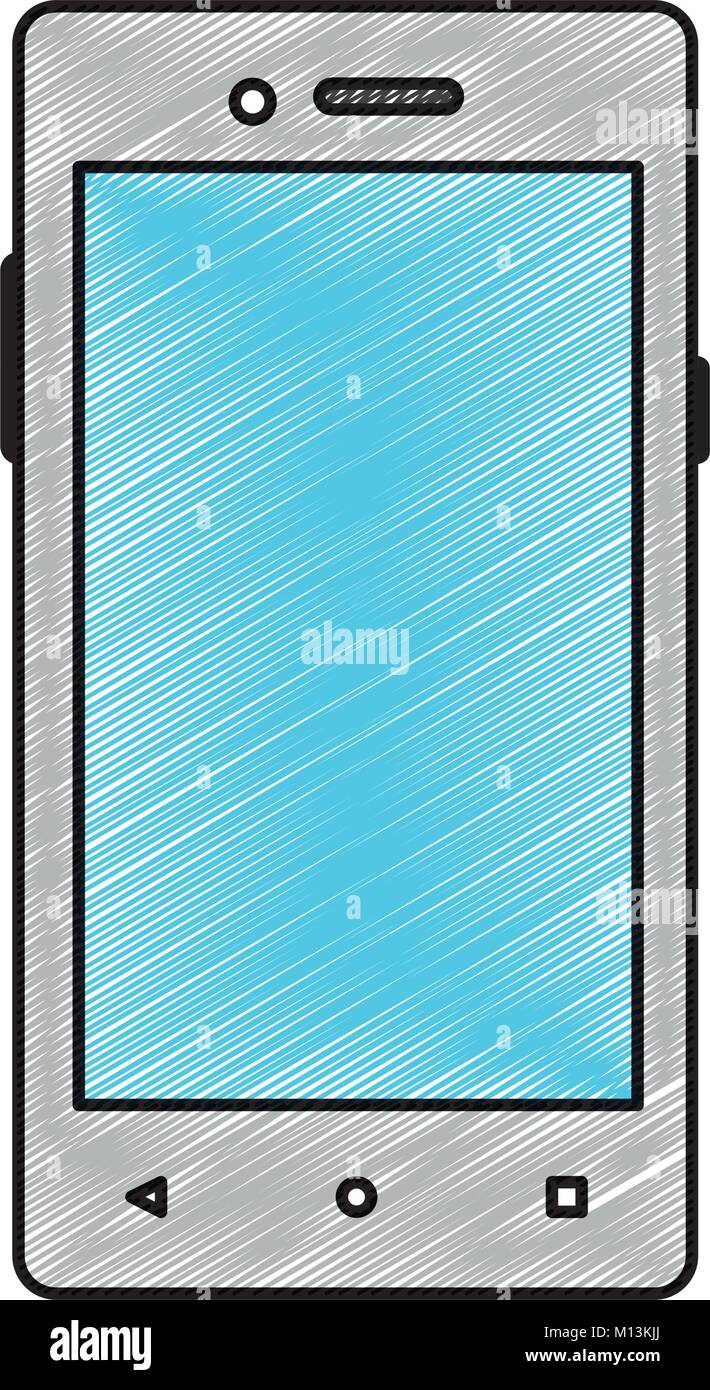 Smartphone of device gadget and technology theme Isolated design Vector ...