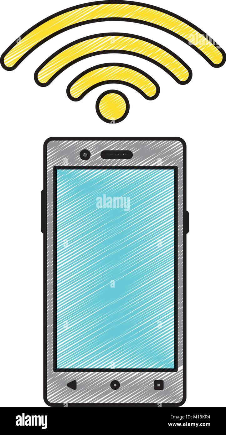 Smartphone of device gadget and technology theme Isolated design Vector ...