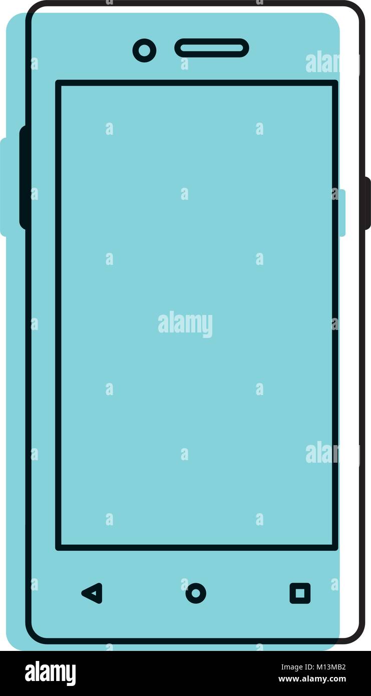 Smartphone of device gadget and technology theme Isolated design Vector ...