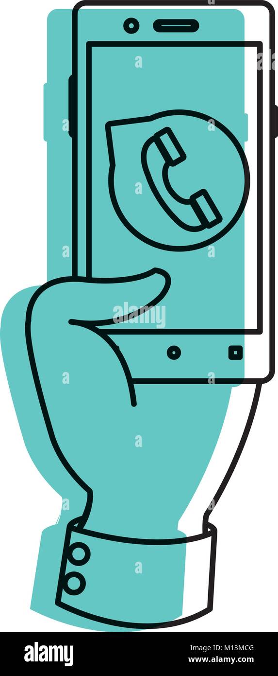 Smartphone of device gadget and technology theme Isolated design Vector ...