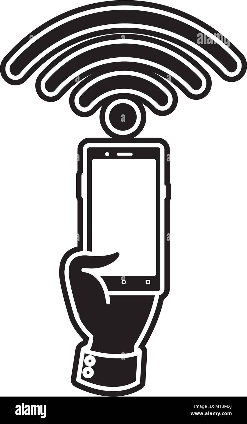Smartphone of device gadget and technology theme Isolated design Vector ...