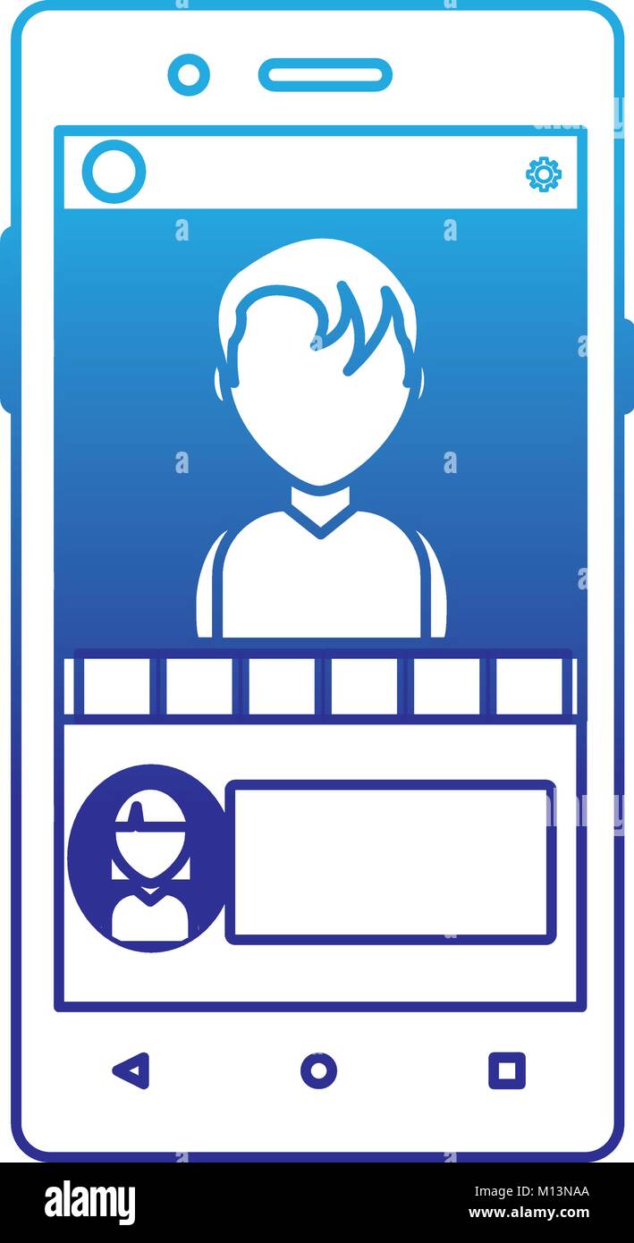 Smartphone of device gadget and technology theme Isolated design Vector ...