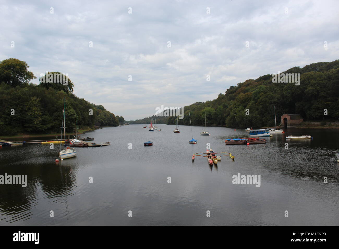 Boats At Rudyard Lake Stock Photo Alamy