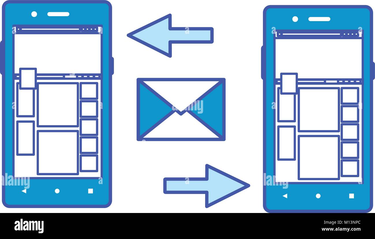 Smartphone of device gadget and technology theme Isolated design Vector ...