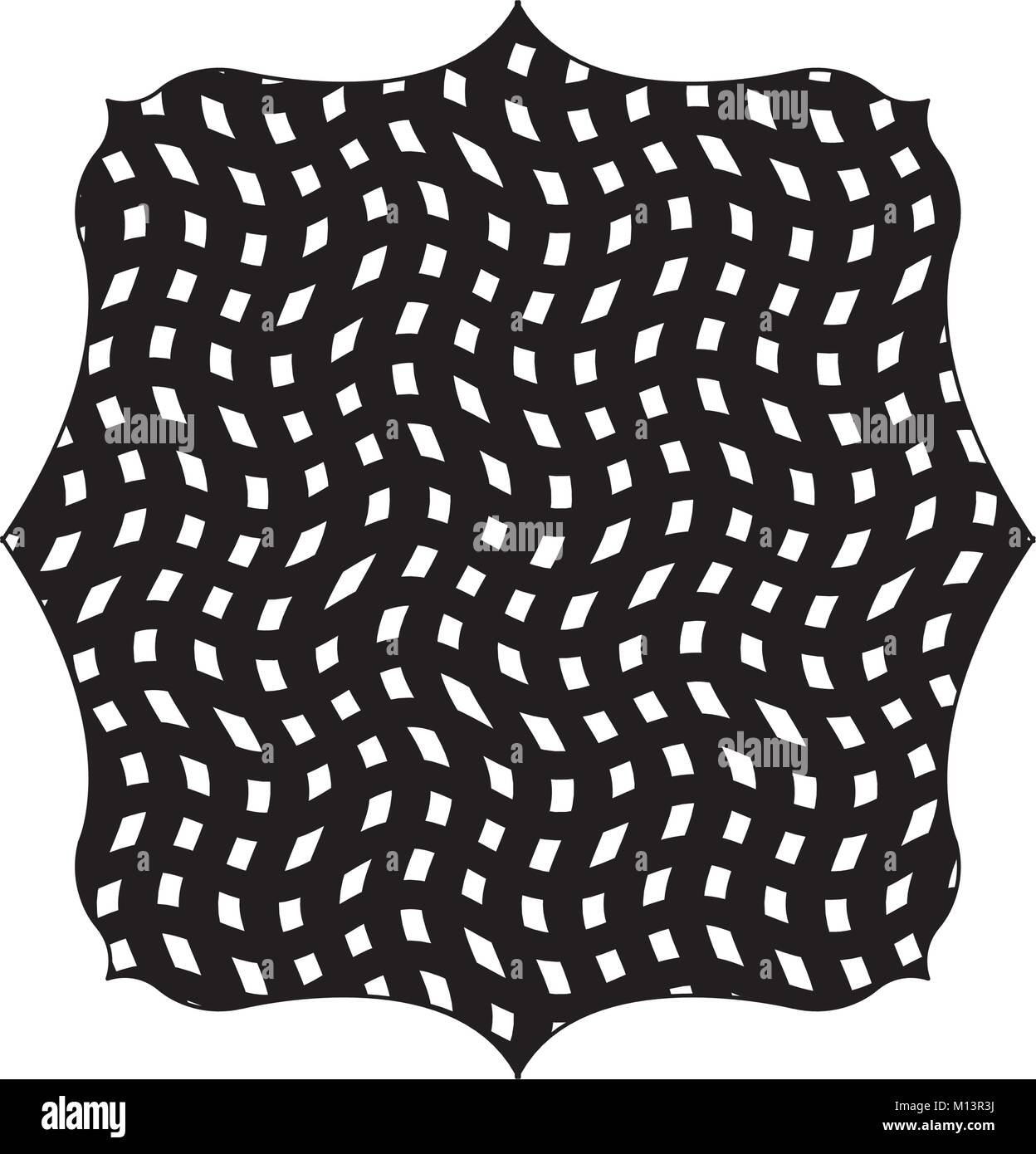 silhouette square with graphic seamless pattern background decoration