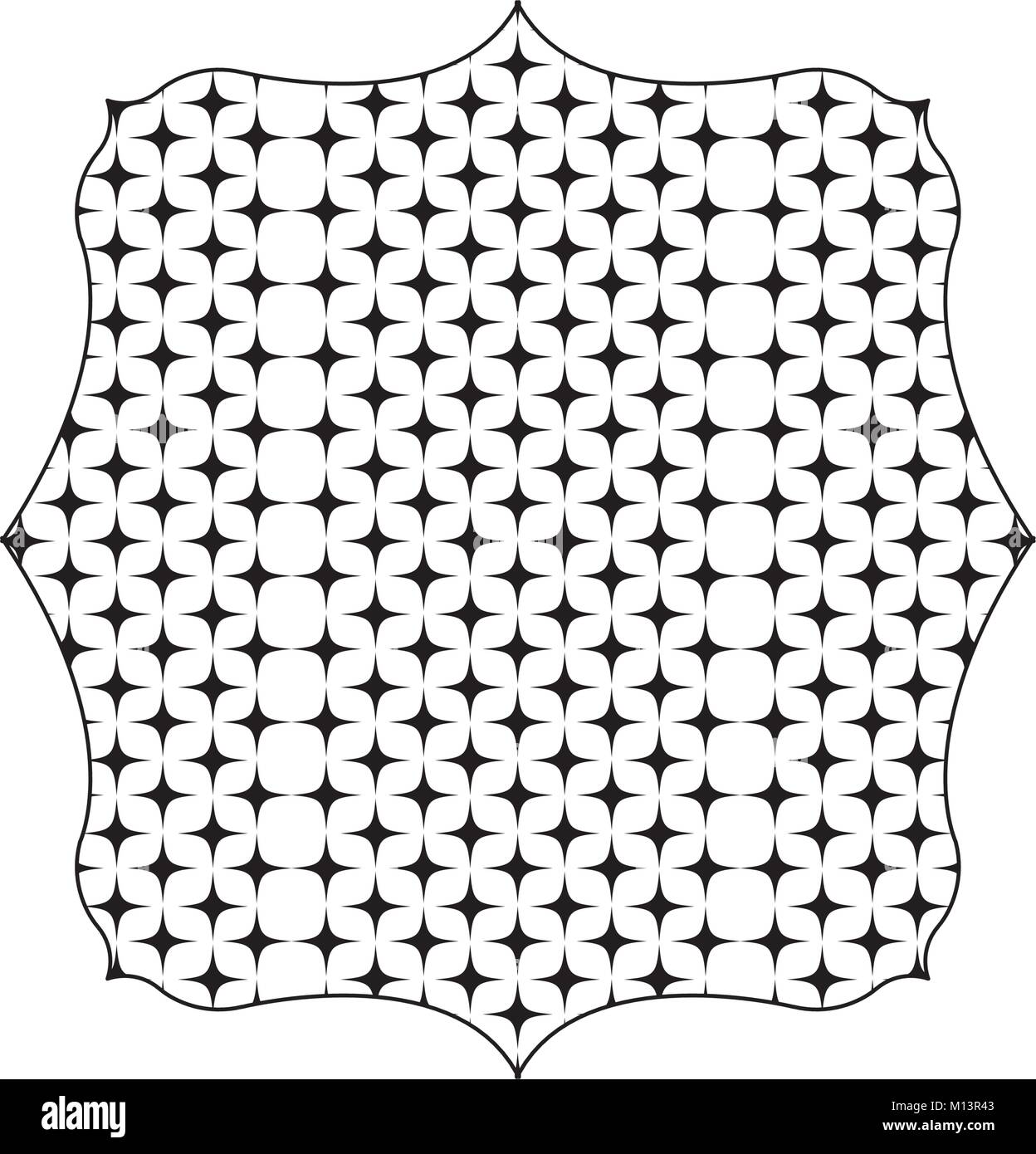 silhouette square with pattern graphic seamless background texture