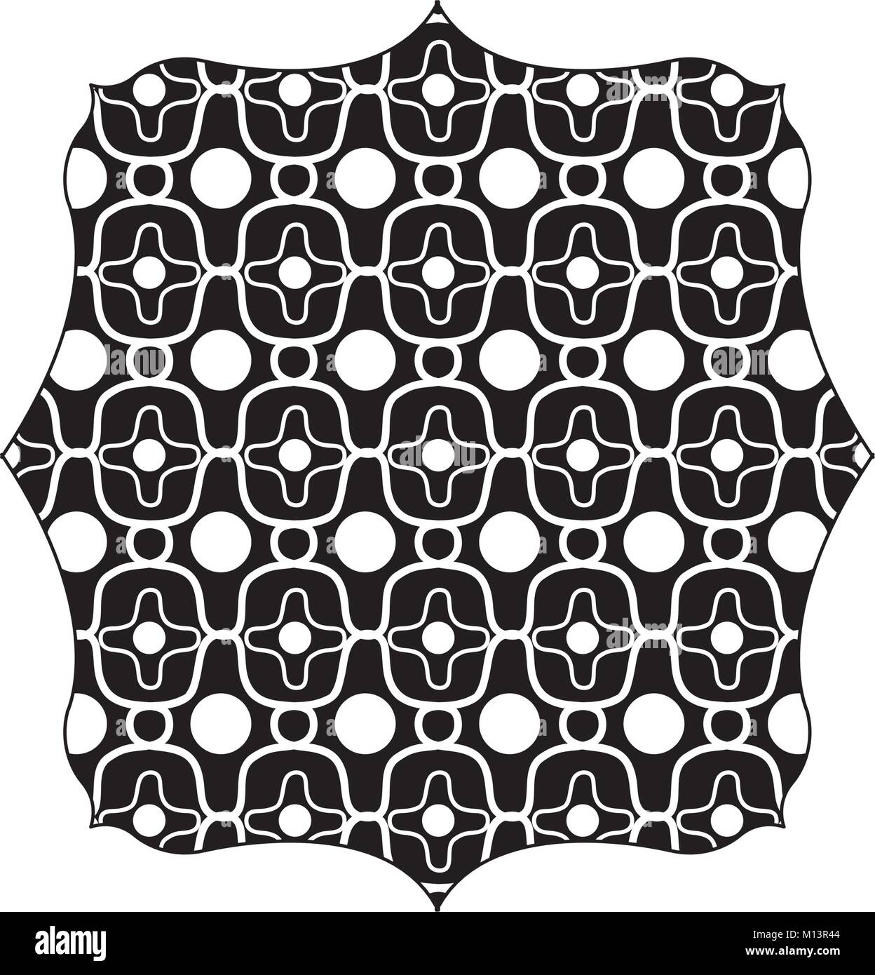 silhouette square with creative graphic seamless background design