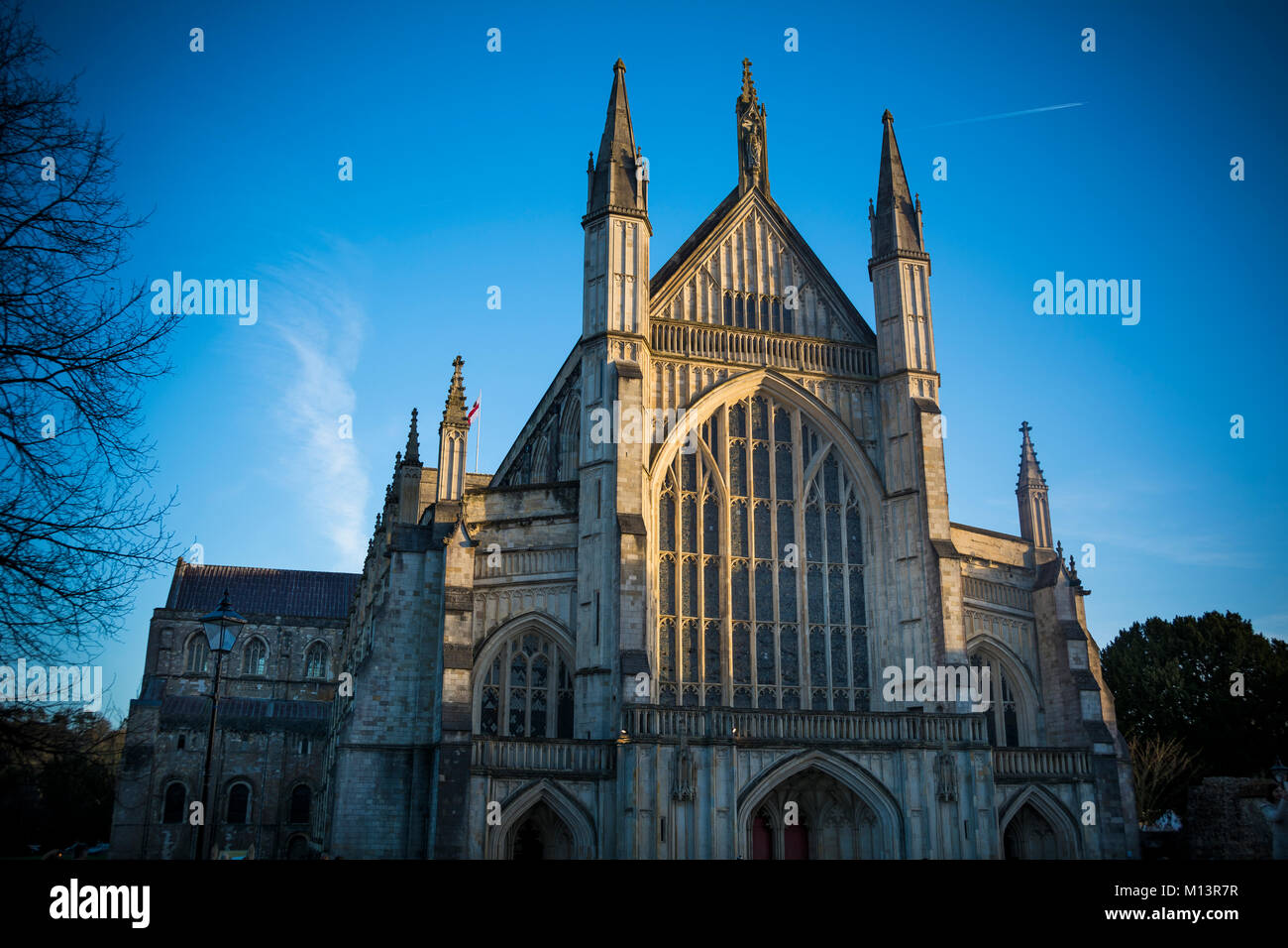 Winchester cathedral facade hi-res stock photography and images - Alamy