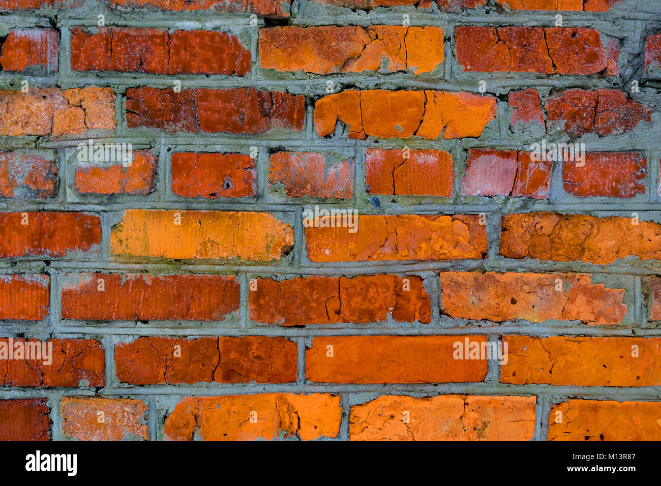 old red brickwork abstract background Stock Photo - Alamy