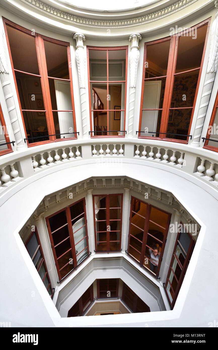France, Seine Maritime, Le Havre, city rebuilt by Auguste Perret listed as World Heritage by UNESCO, the Shipowner's Mansion designed by architect Paul Michel Thibault in the late 19th century Stock Photo