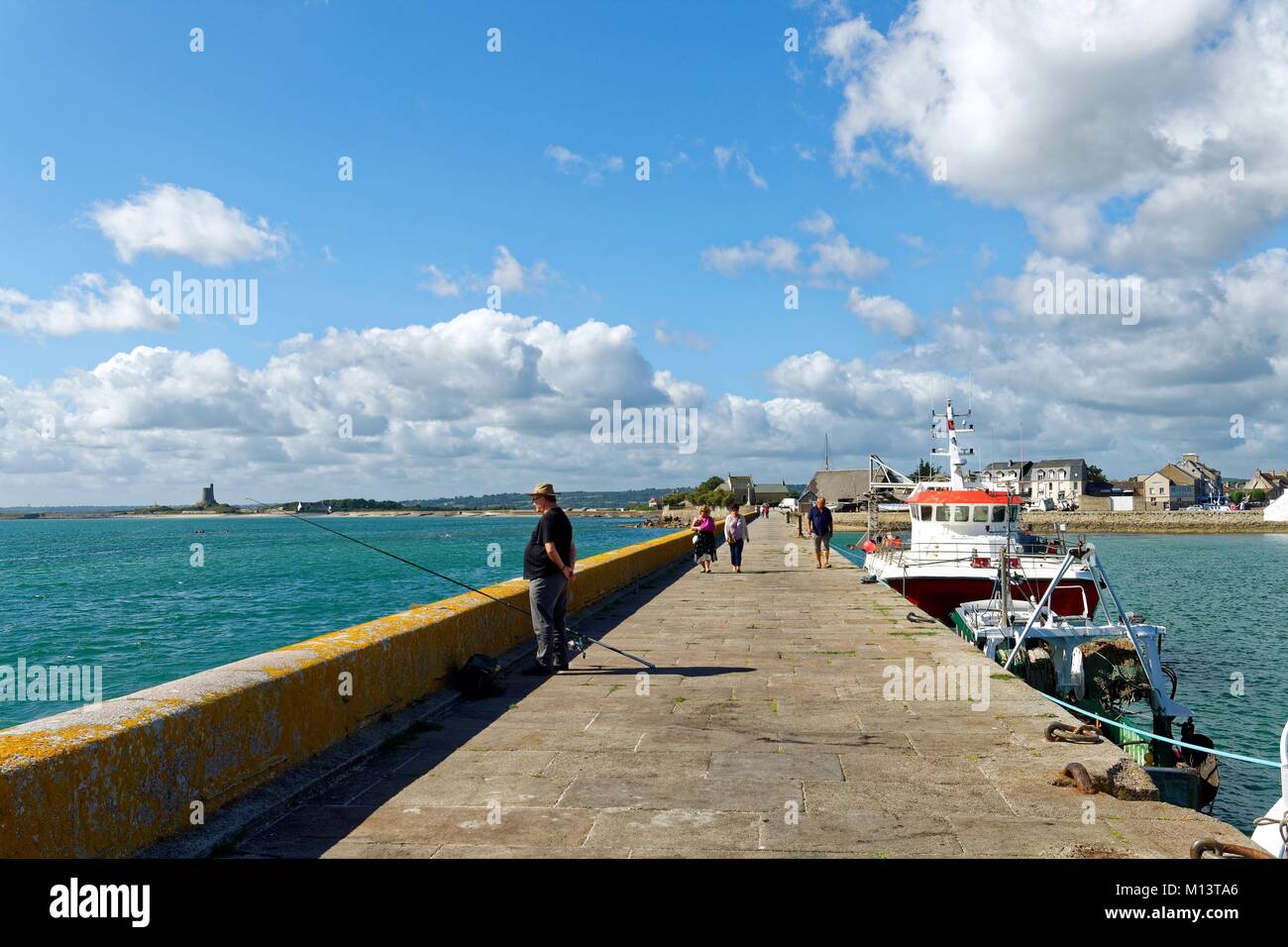 France, Manche, Saint Vaast la Hougue, the harbour and in the