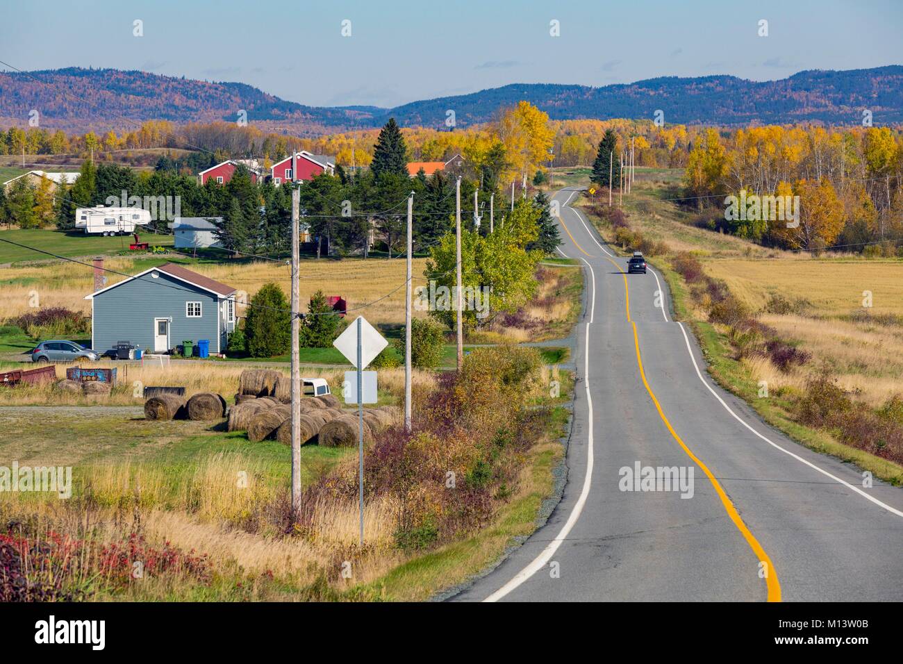 Canada, Province of Quebec, Abitibi-Témiscamingue Region, Rouyn-Noranda, on the road to Aiguebelle National Park Stock Photo