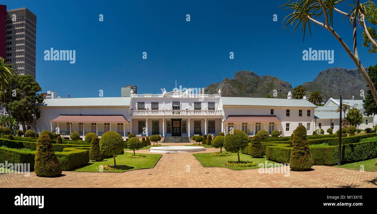 South Africa, Western Cape, Cape Town, Presidential residence of Tuynhuis Stock Photo