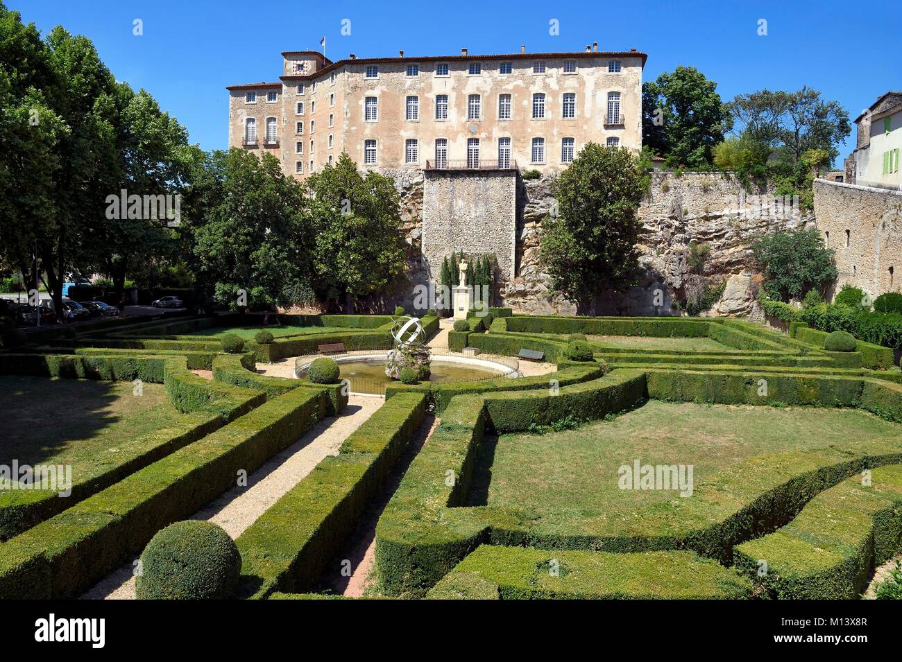 France, Var, Green Provence, Entrecasteaux, the castle Stock Photo