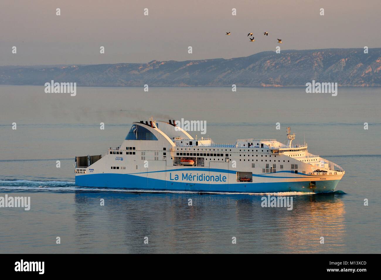 France, Bouches du Rhone, Marseille, La Meridionale ferry Stock Photo ...