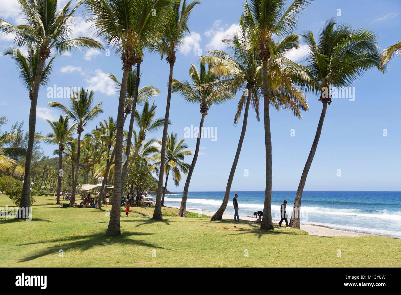 France, Reunion island, Grande Anse beach Stock Photo Alamy