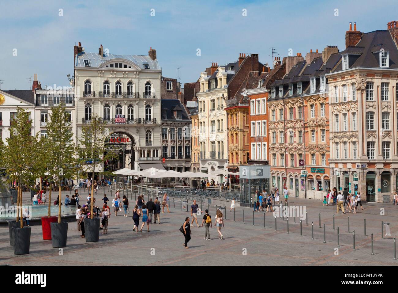 France, Nord, Lille, Place du General de Gaulle or Grand Place Stock Photo Alamy