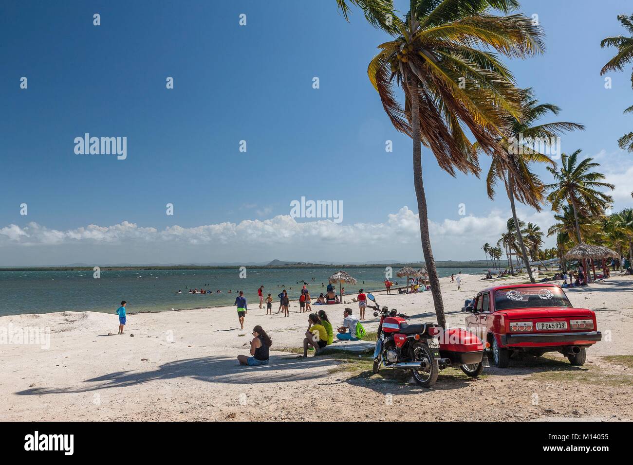 Cuba, Villa Clara province, Caibarien, the beach Stock Photo