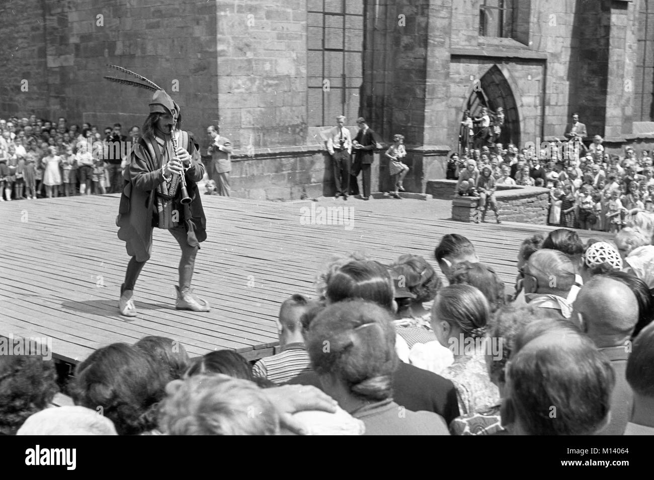 Pied Piper of Hamelin Ceremony in Hamelin, Germany about 1955 image 10/