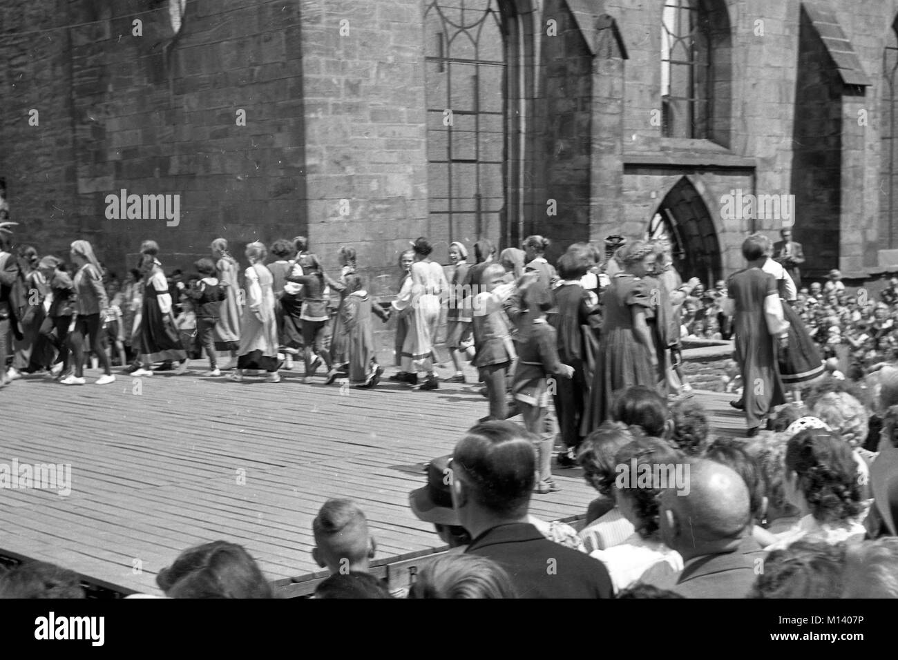 Pied Piper of Hamelin Ceremony in Hamelin, Germany about 1955 image 28/