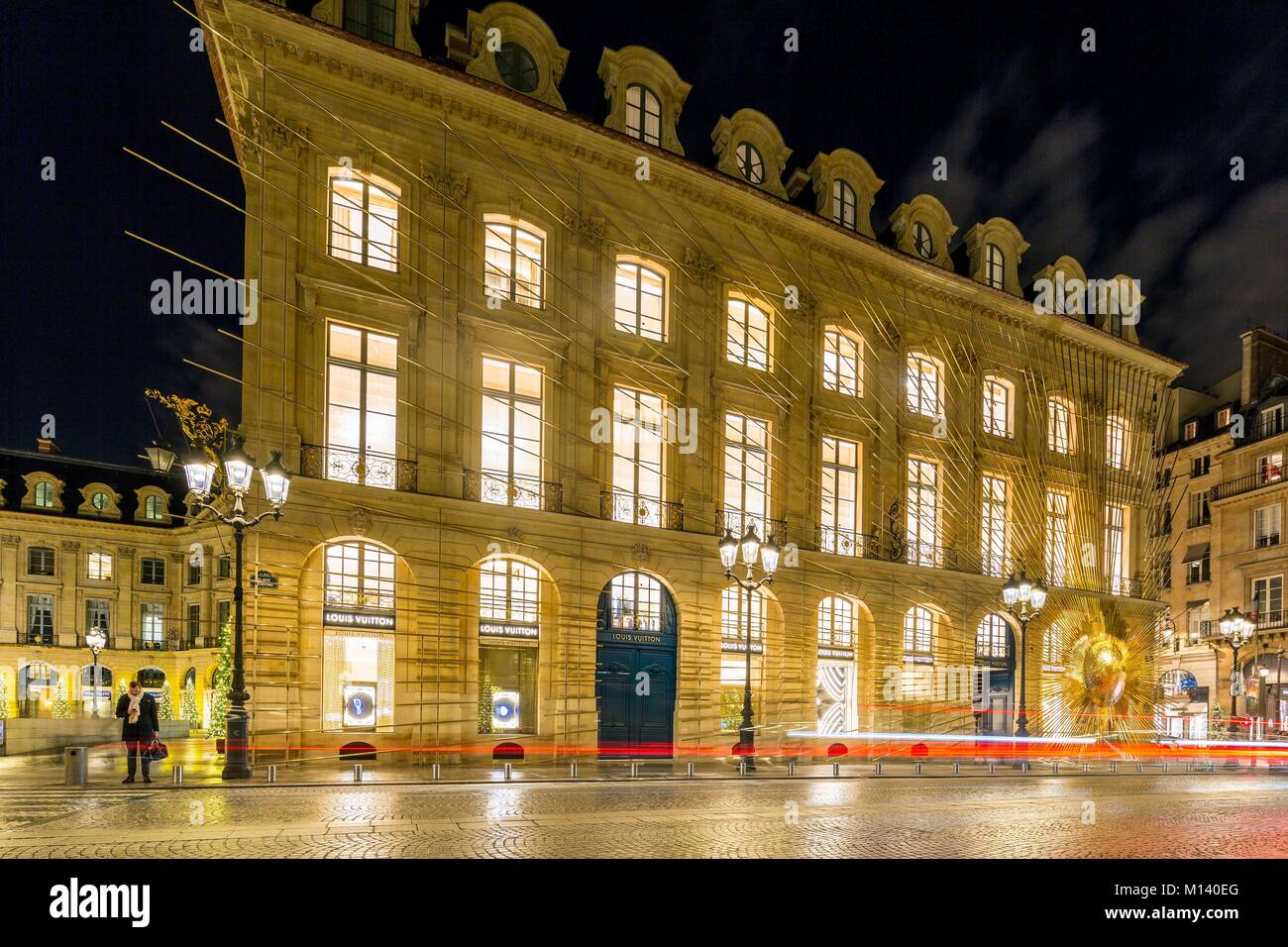Louis Vuitton flagship store, place Vendôme, Paris - France Stock