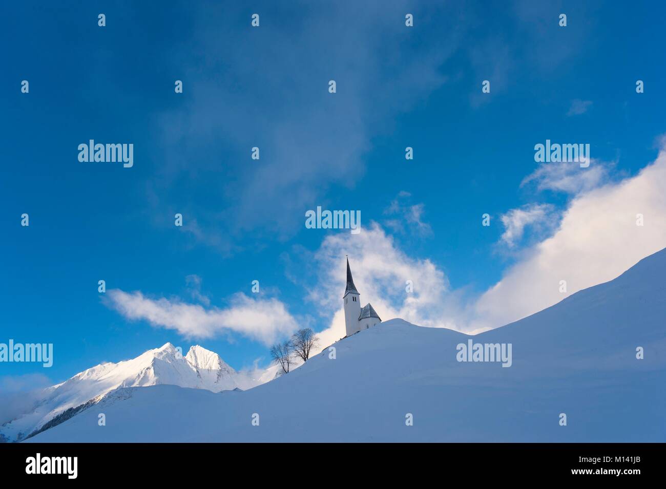 Switzerland, Graubünden, Safien valley, the village of Tenna, starting point of ski tours Stock Photo