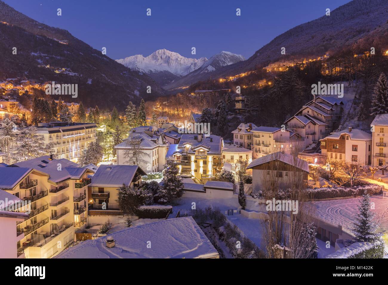 France, Savoie, Brides les Bains, Tarentaise valley, view of the Le Grand  Bec (3398m), Trois Vallees ski area Stock Photo - Alamy