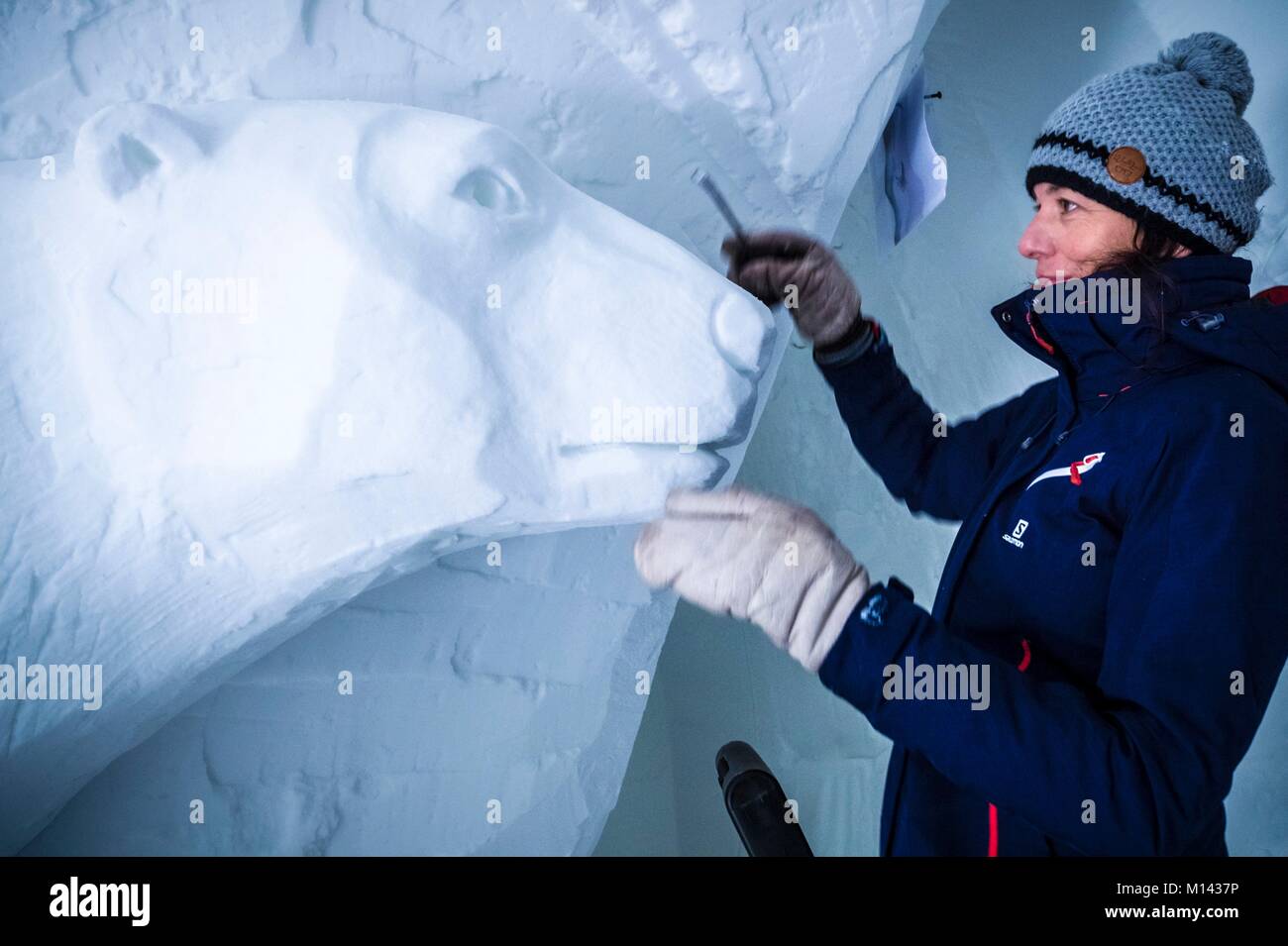 Ice igloo bear hi-res stock photography and images - Alamy