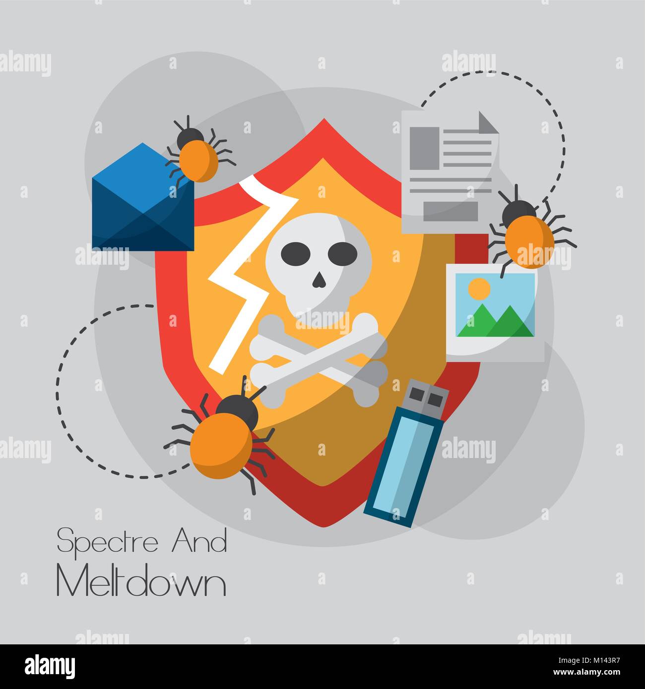spectre and meltdown vulnerability system information virus Stock ...